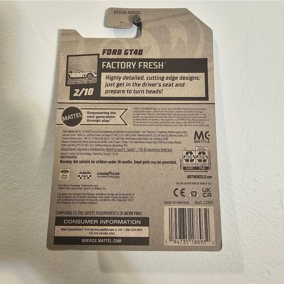 Hot Wheels Car Ford GT40 Factory Fresh Hotwheels Mainline 2024 New - Picture 7 of 7